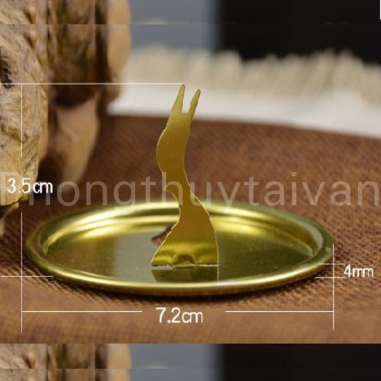 Đế cắm nhang vòng Nhôm đường kính 7.2cm - thờ cúng