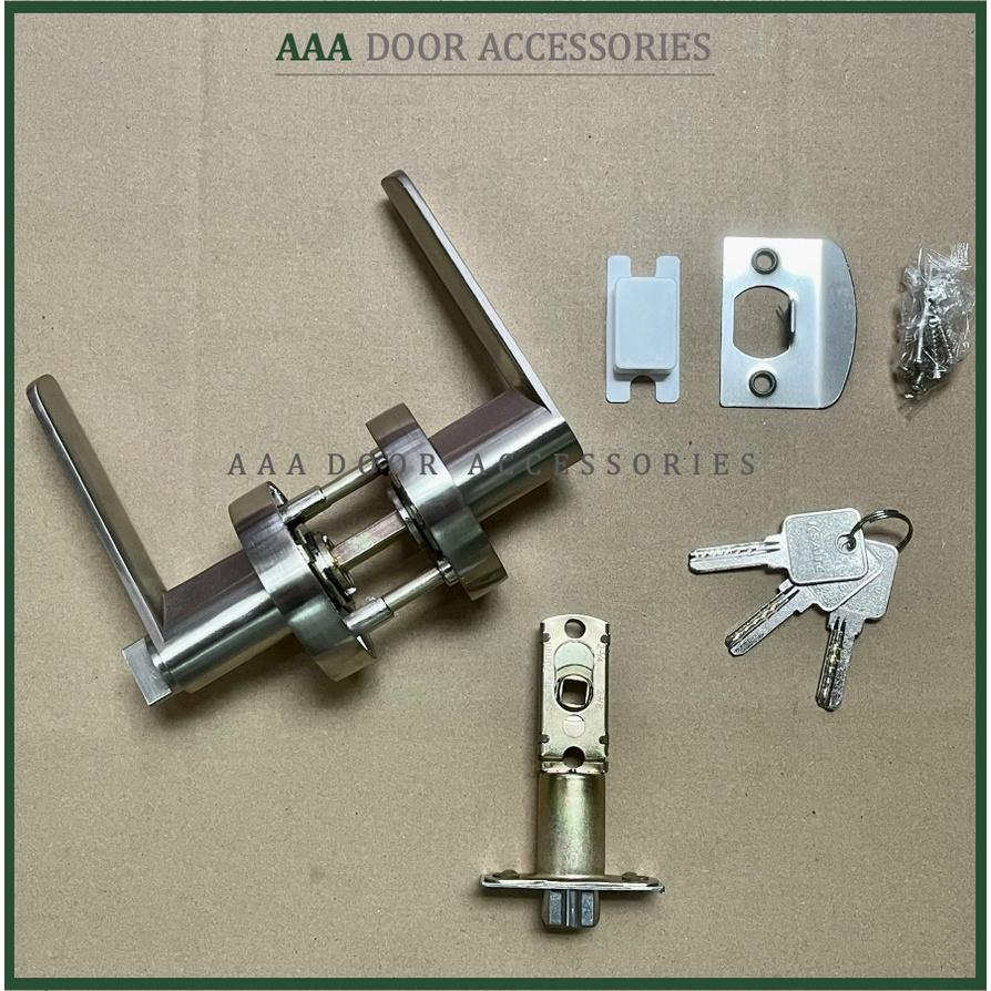 Khoá cửa tay gạt KSAITE 8201 SUS304 - Khoá tròn gạt inox cao cấp