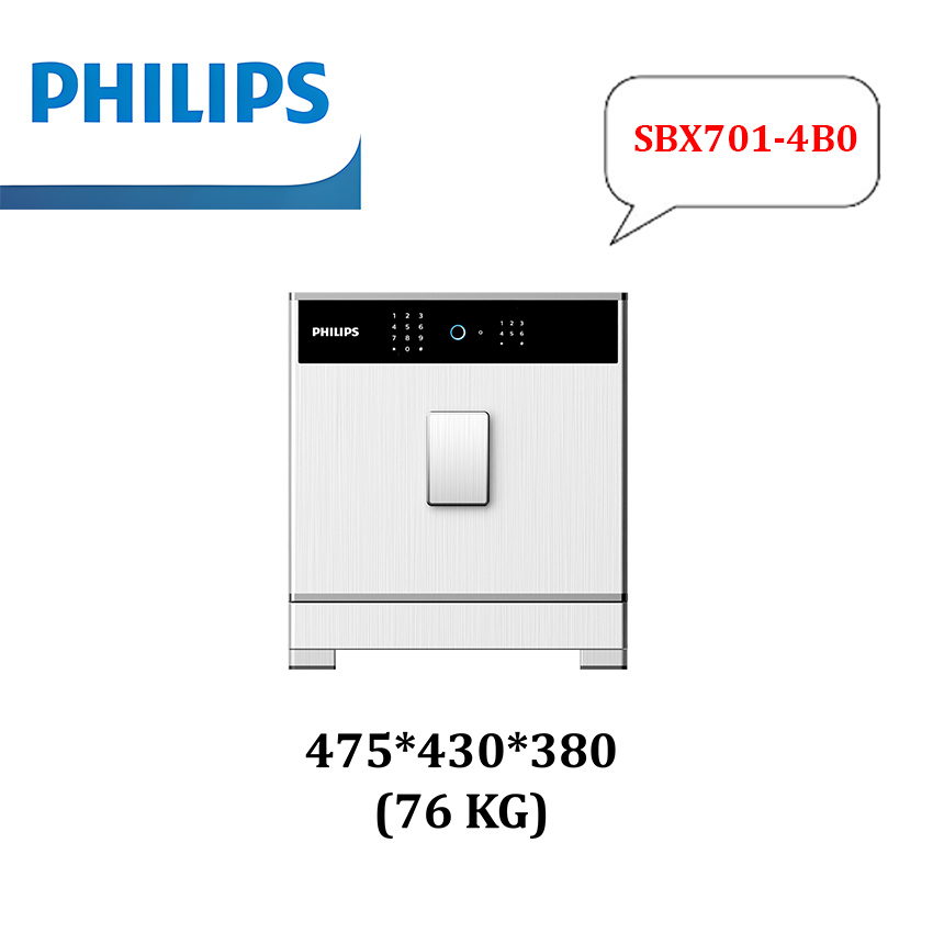 Két sắt điện tử thông minh vân tay, mã số ảo thương hiệu Hà Lan cao cấp Philips SBX701 - Hàng chính hãng