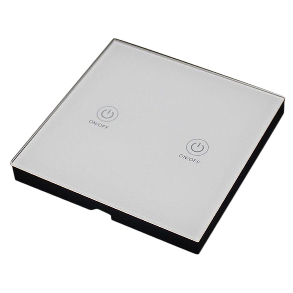 White Wireless Smart Lamp Wall Switch 2 Ways