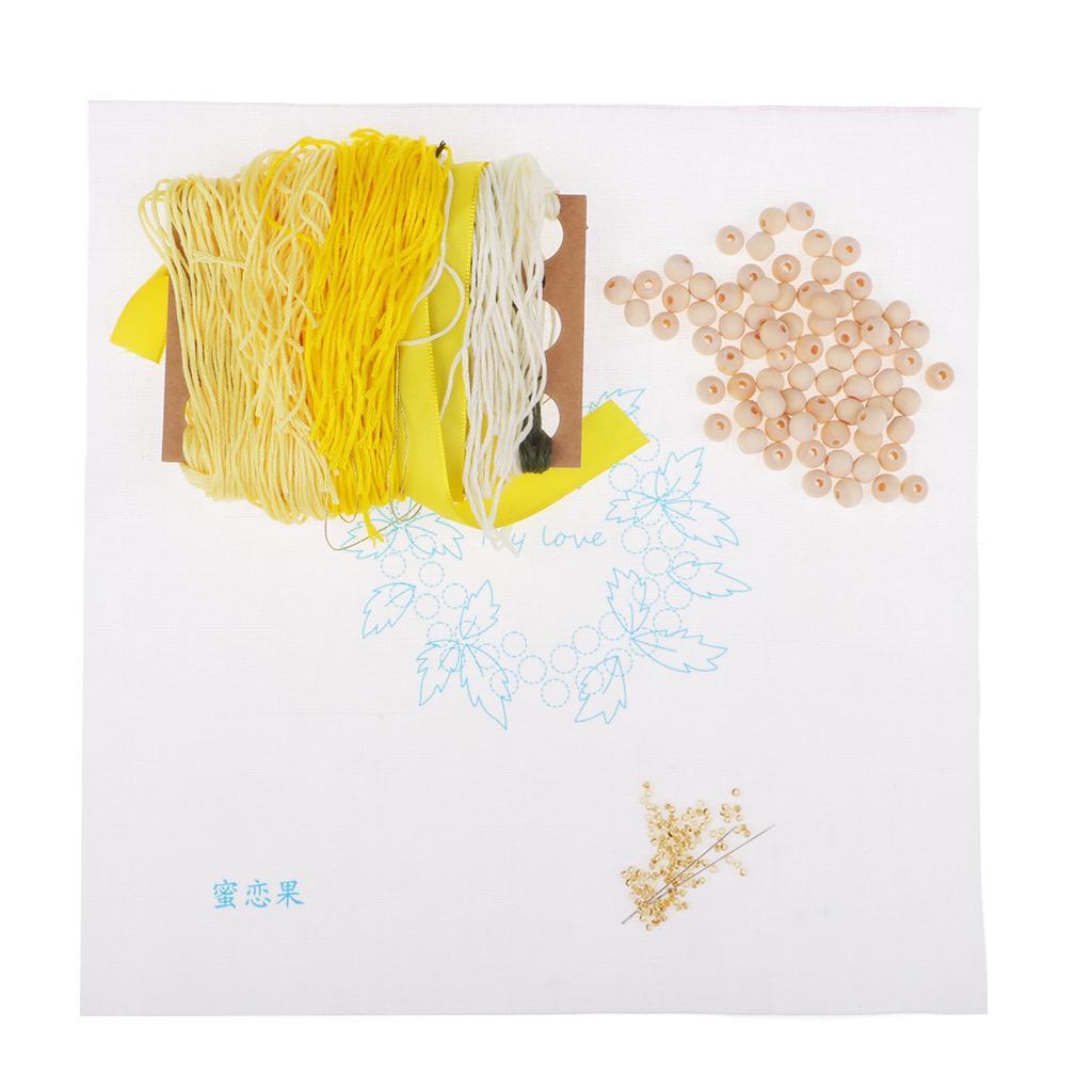 1 Set Embroidery Starter Kits Cross Stitch Kits Beginners for DIY Embroidery Craft