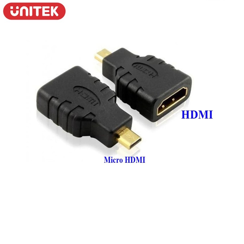 Đầu Chuyển Micro HDMI sang HDMI - Unitek Y-A011 - Hàng chính hãng