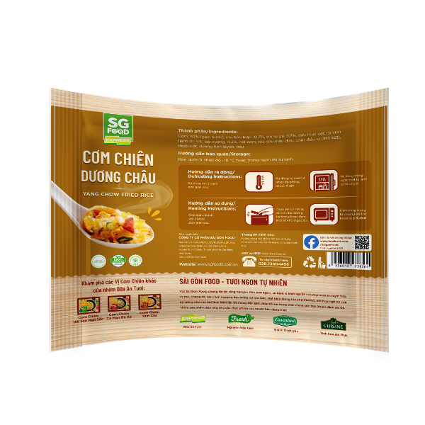 [Chỉ Giao HCM] - Cơm Chiên Dương Châu SG Food Túi 250g