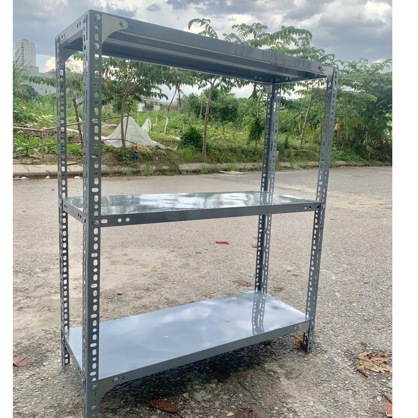 Kệ sắt V lỗ 3 tầng kệ sắt lắp ghép đa năng