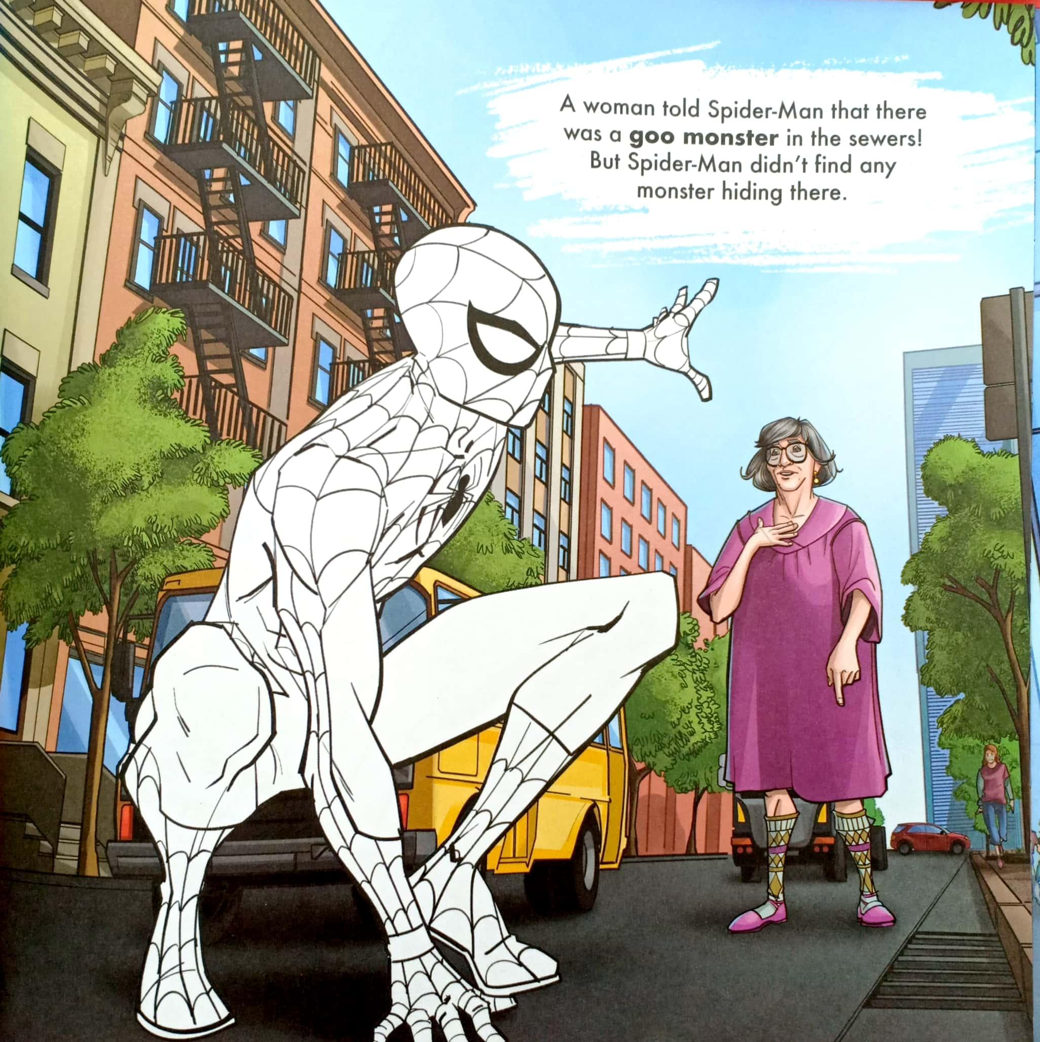 Marvel Spider-Man: Read & Colour