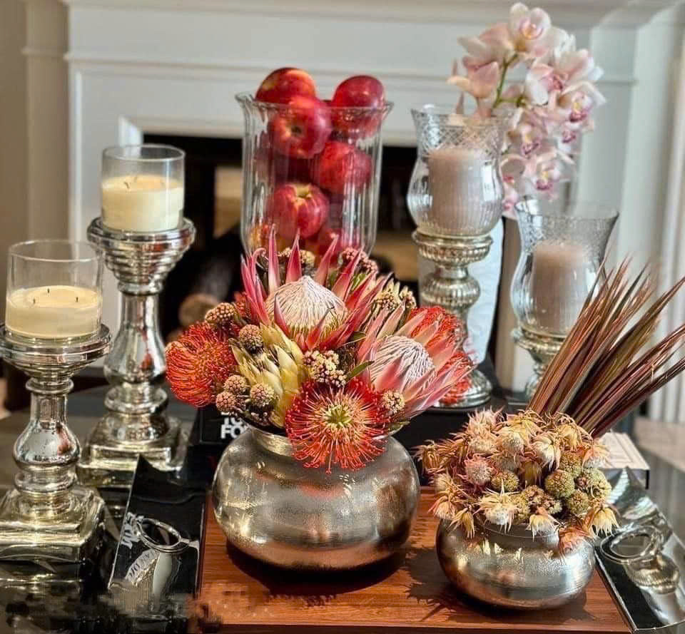 Set 2 bình hoa giả cổ Loberon hàng chính hãng