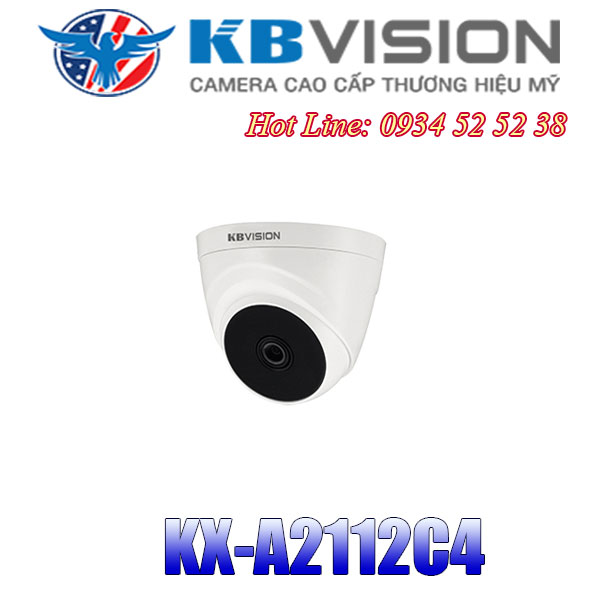 Camera IP Kbvision KX-A2112C4 2 Megapixel - Hàng Nhập Khẩu