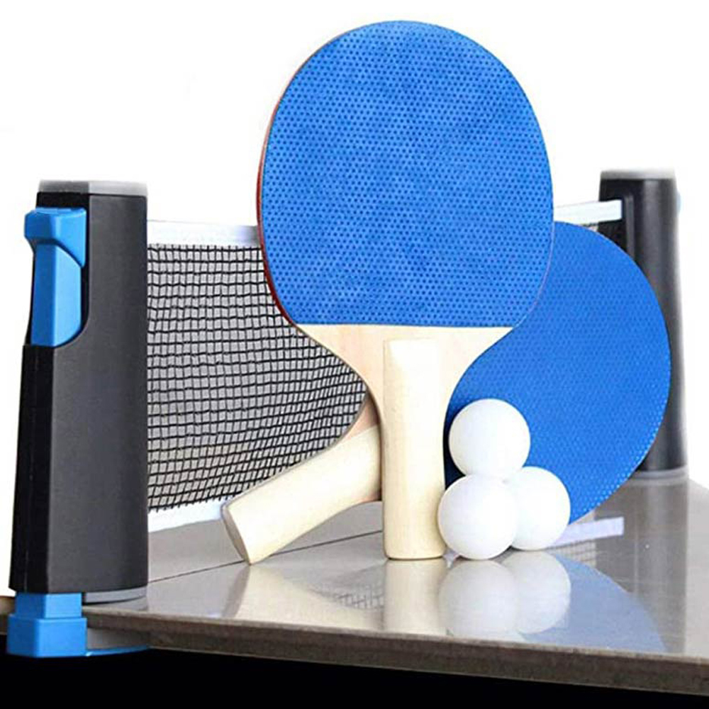 Lưới bóng bàn cầm tay có thể thu vào Ping Pong Post Net Rack có thể điều chỉnh cho bất kỳ bàn nào ở mọi nơi trong nhà và ngoài trời