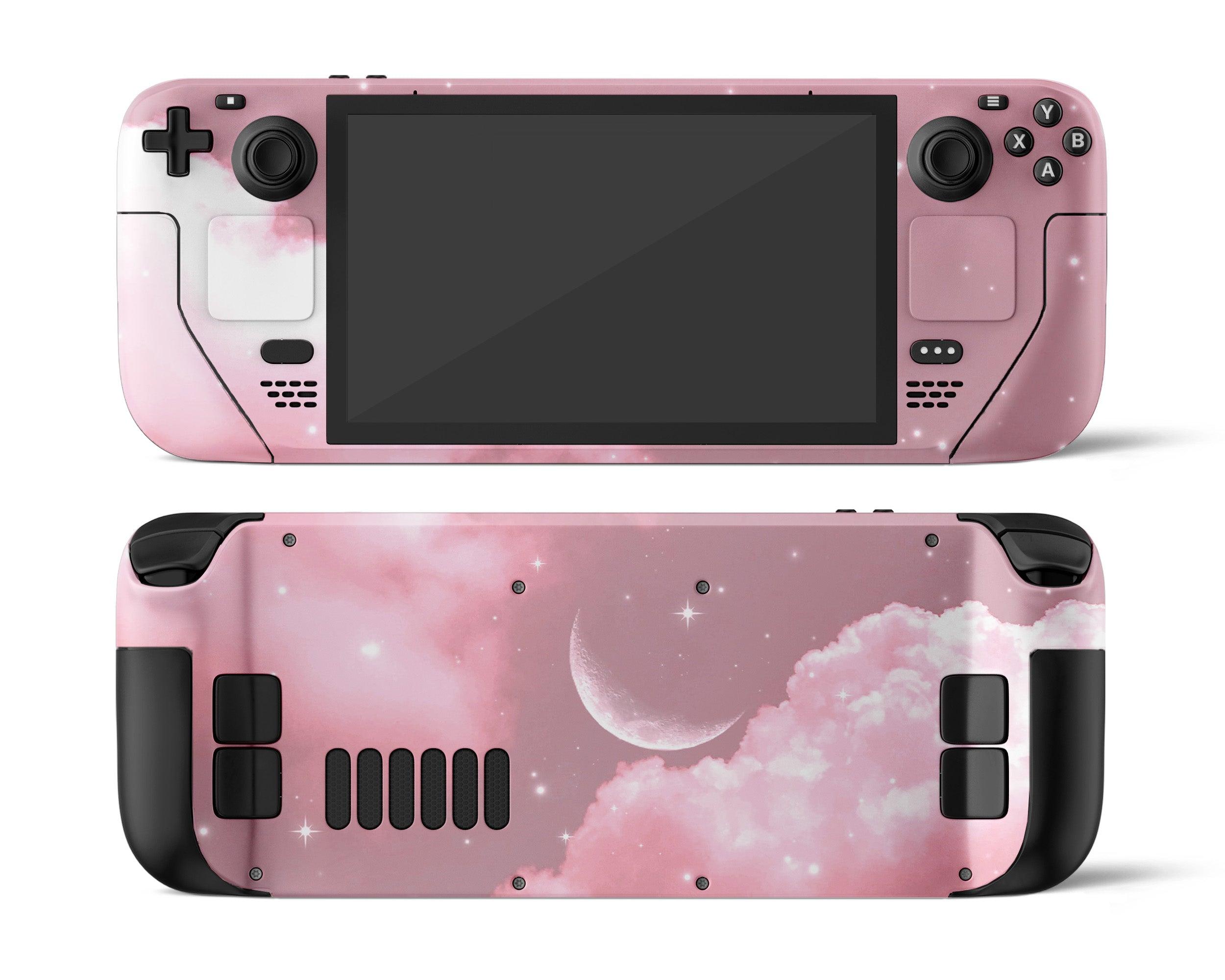 Skin dán Steam Deck mẫu Pink Lunar Sky (Đã cắt sẵn chi tiết, dễ dán)