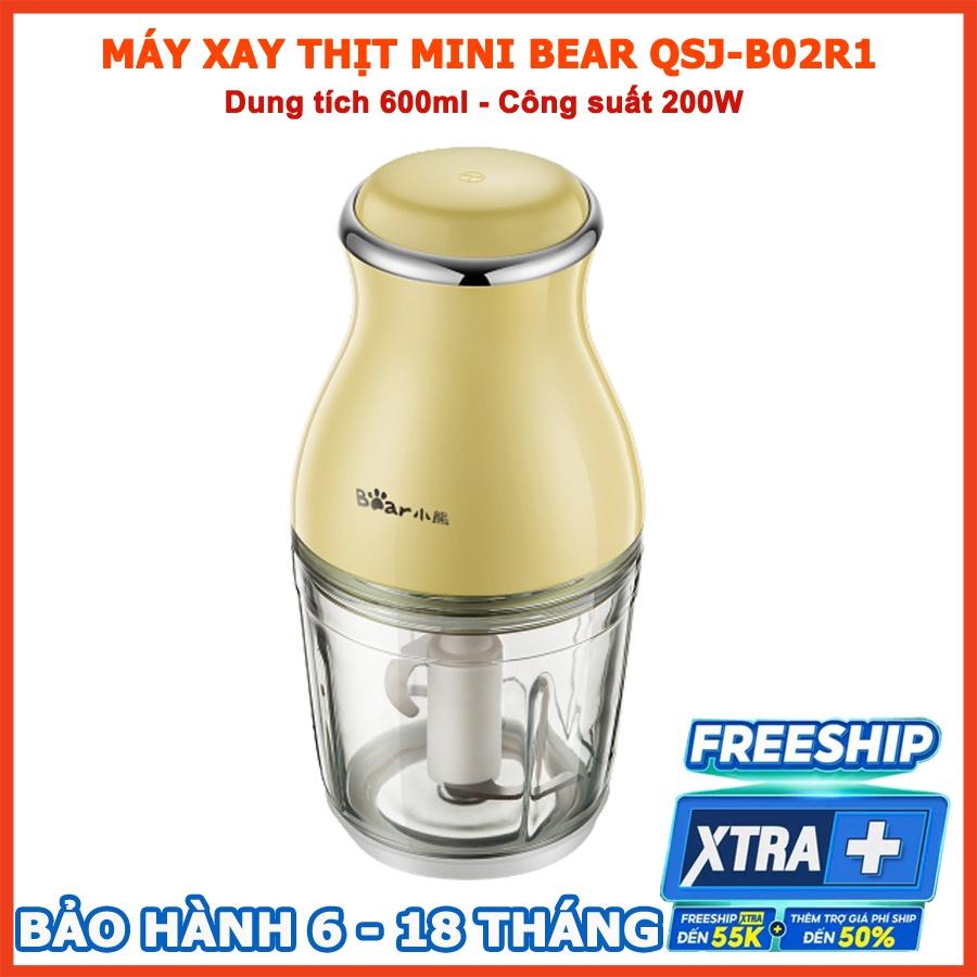 Máy xay thịt mini Bear 0.6L máy xay ăn dặm cho bé, Anh Lam Store - Hàng nhập khẩu