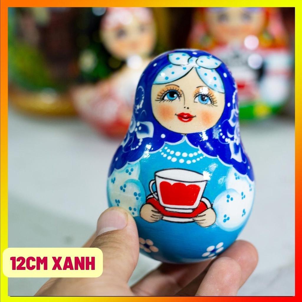 BÚP BÊ LẬT ĐẬT NGA BẰNG GỖ VẼ HOA VĂN CỰC DỄ THƯƠNG CÓ CHUÔNG GIÁ SIÊU ƯU ĐÃI