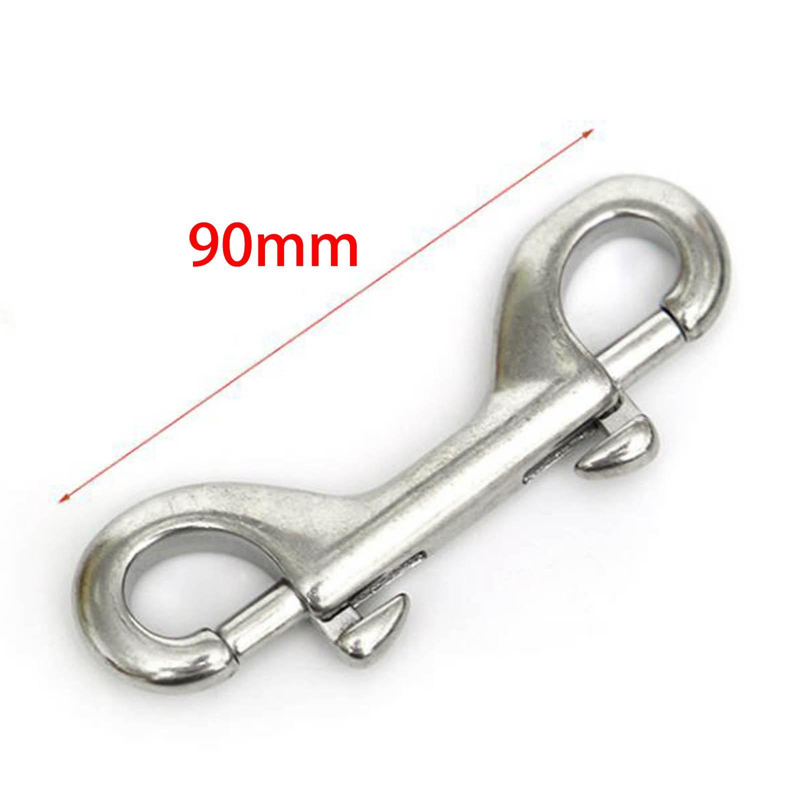 Double Ended Bolt Snap Hook, Stainless Steel Double End Heavy Duty Snaps Bolt Clip for Dog Leash Pet Feed Bucket