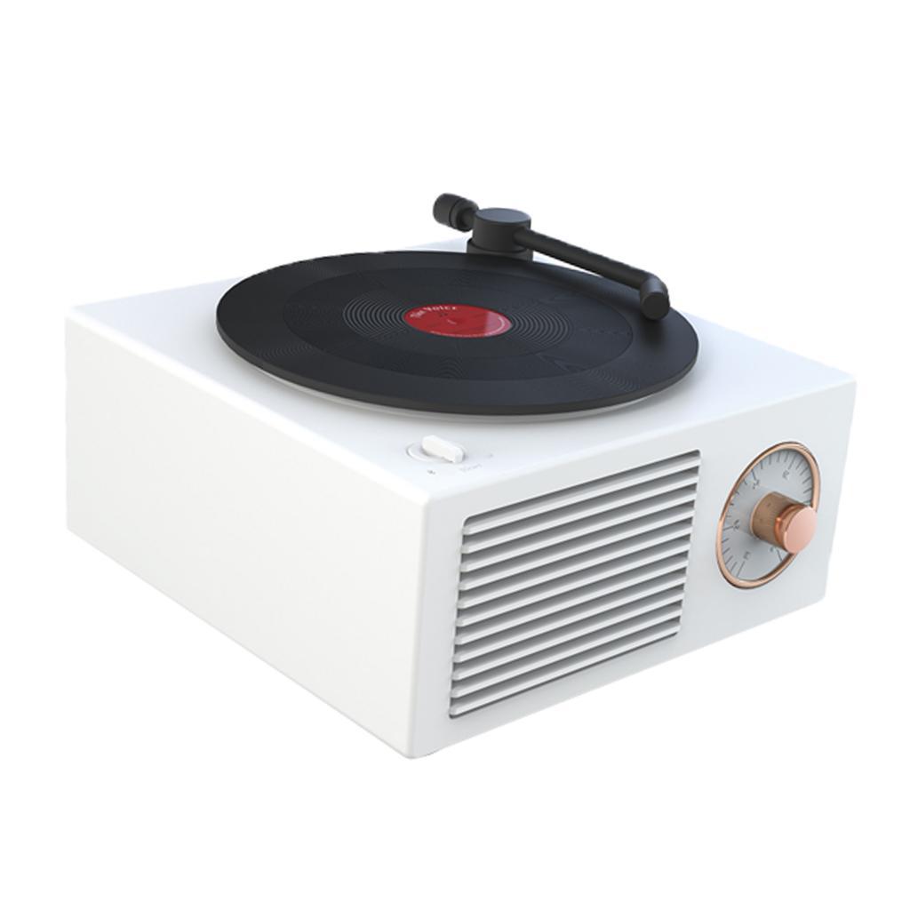 Multifunction Audio WirelESS Turntable Bluetooth White