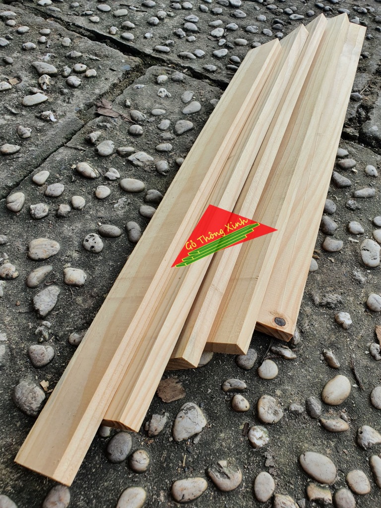 Combo 5 thanh gỗ thông vuông dài 40cm rộng 4cm, dày 1.4cm phù hợp decord hay làm mô hình, khung sườn,nhiều mục đích