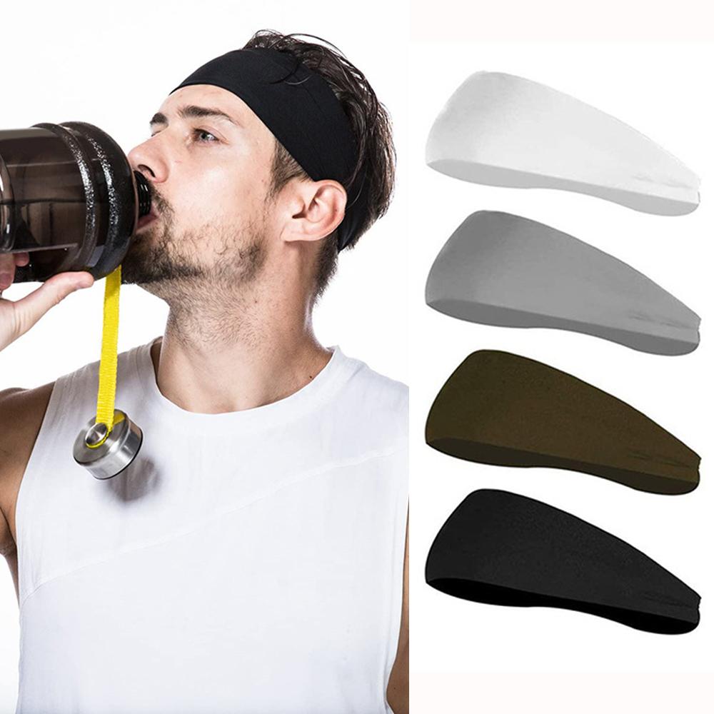 Set 4 Cái Băng Đô Thể Thao Thấm Hút Mồ Hôi Thoáng Khí Chống Trơn Unisex