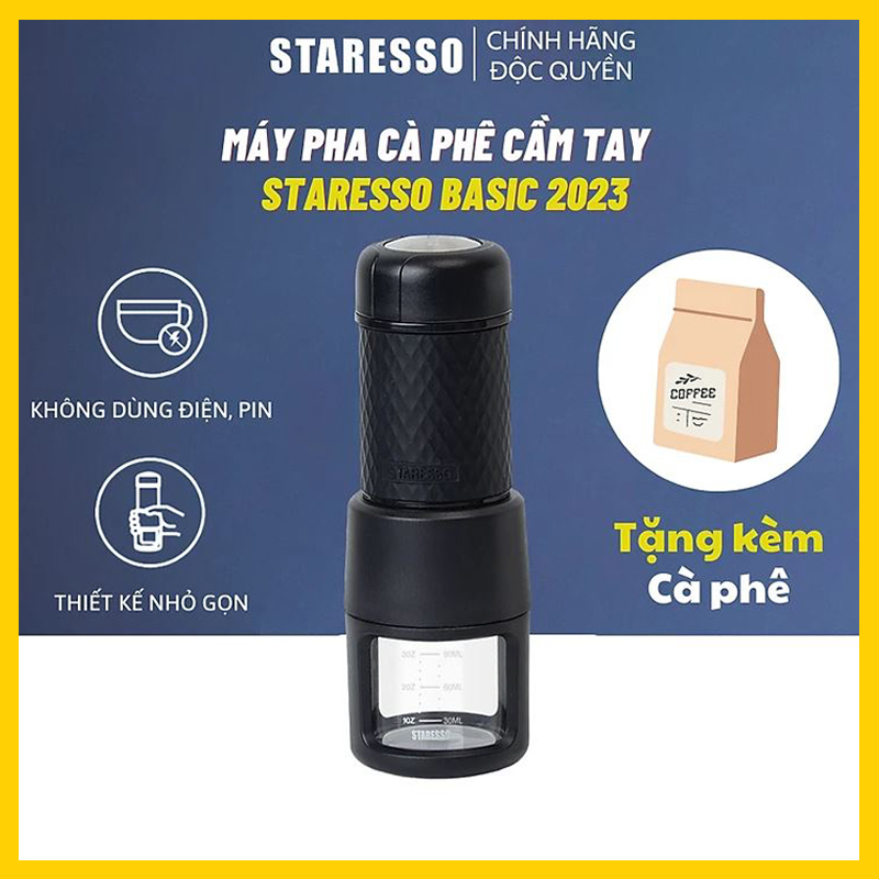 Staresso Basic 2022 - Máy Pha Cà Phê Cầm Tay | Hàng chính hãng Staresso