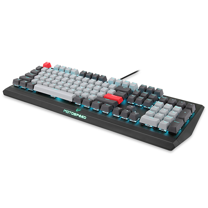 Bàn phím Motospeed CK74 MONOCHROME OPTICAL MECHANICAL KEYBOARD (ICAFE) - Hàng chính hãng