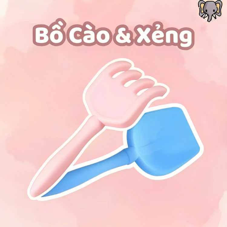 COMBO 1 kg Cát Động Lực Cát Nặn Cát Vi Sinh GỒM: 500g cát màu cam 500g cát màu xanh 6 khuôn hình 1 phao Bồ cào và xẻng SÁNG TẠO AN TOÀN PHÁT TRIỂN TOÀN DIỆN Cho Bé Trẻ Em Đất Nặn