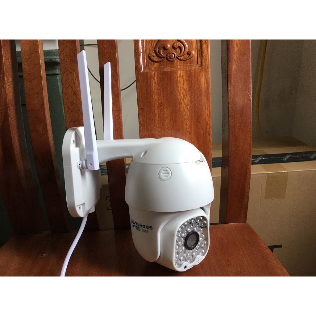 Camera Wifi Yoosee Ngoài Trời PTZ X3000 Xoay 355 độ 23 LED Xem Đêm Có Màu , Đàm Thoại 2 Chiều Rõ Lời , Sử Dụng Ngôn Ngữ Tiếng Việt , Cảnh Báo Đột Nhập Hú Còi Xanh Đỏ - Hàng Nhập Khẩu