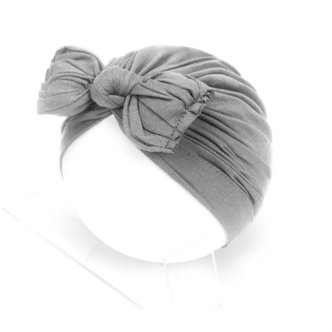 Mũ turban nơ cho bé - Nơ xếp ly (6-24m)