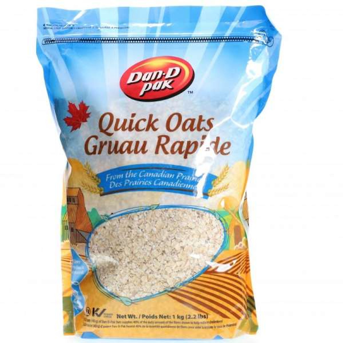 YẾN MẠCH XAY QUICK OATS CANADA 1 KG