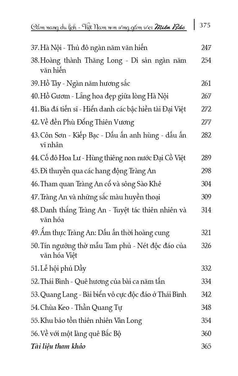 Cẩm nang du lịch: Việt Nam Non Sông Gấm Vóc - Miền Bắc (Tái bản có sửa chữa, bổ sung)
