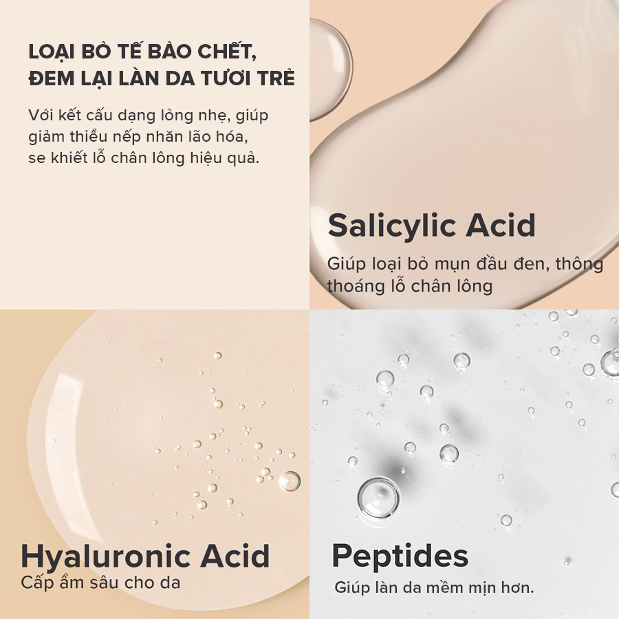 BHA hỗ trợ các vẫn đề về mụn và giúp se khít lỗ chân lông Paula's Choice Resist Daily Pore Refining Treatment 2% BHA 30ml