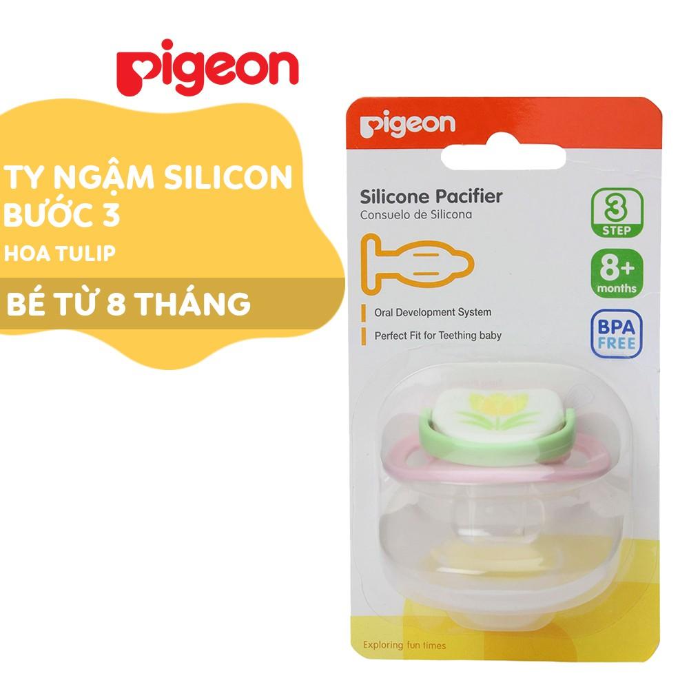 Ty ngậm silicone Pigeon bước 3 ( 8 tháng +) (HSD: 01/2024)