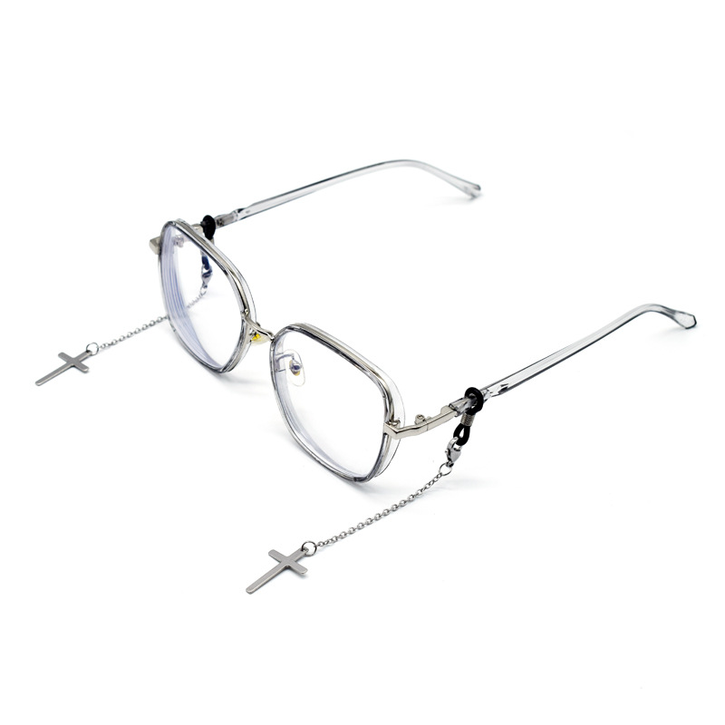 Dây đeo gọng kính tua rua chữ thập cá tính unisex chuỗi giữ mắt kính glasses chain phụ kiện giới trẻ hip hop