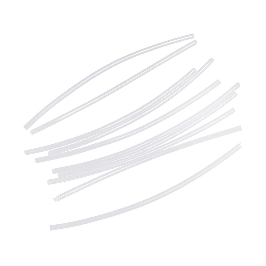 10Pcs Fishing Rig Making Heat Shrink Rig Tubes Sleeve Hook Connector White