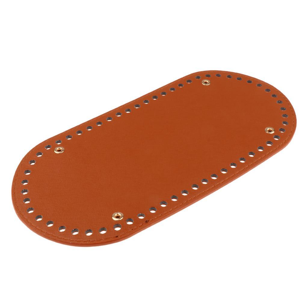2x Knit Bags PU Pad Bottom Base 25x12x0.4cm Shaper Pet Bag Cushion 60 Holes