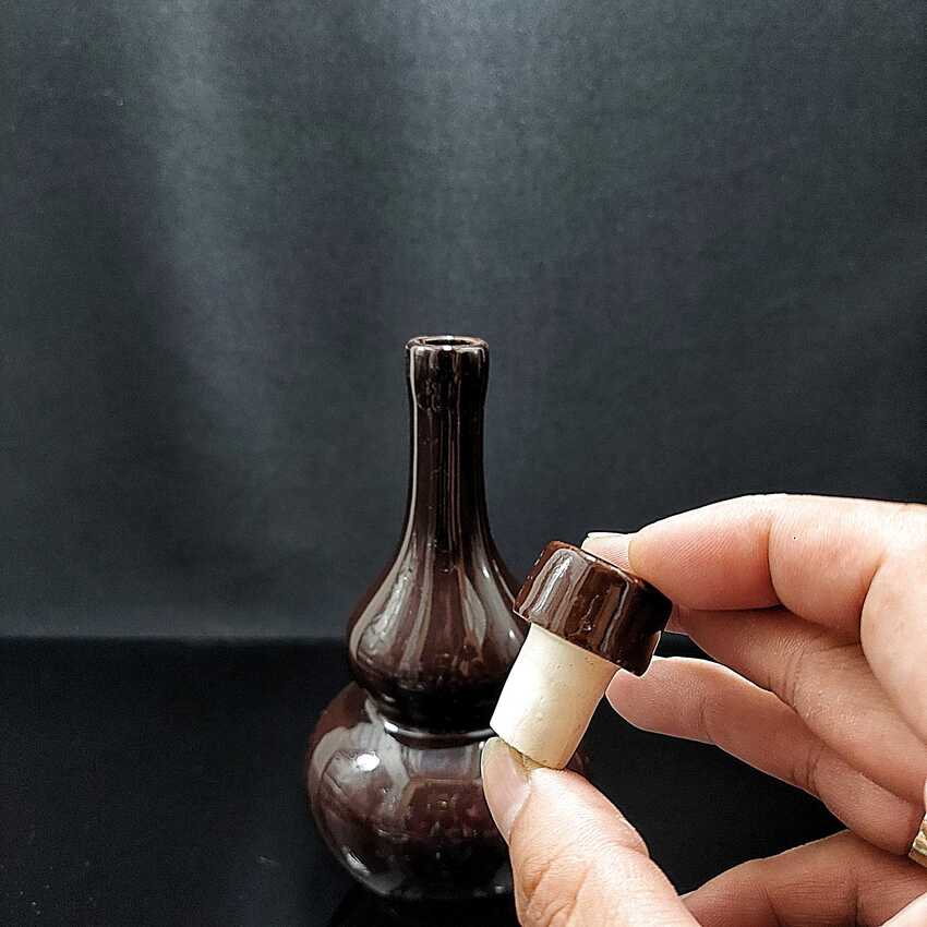Nậm Rượu Hồ Lô Bát Tràng 350ML gốm men sứ cao cấp màu nâu đỏ - Bình Đựng Rượu Đẹp cho giới sành tửu chất lượng đảm bảo (L6)