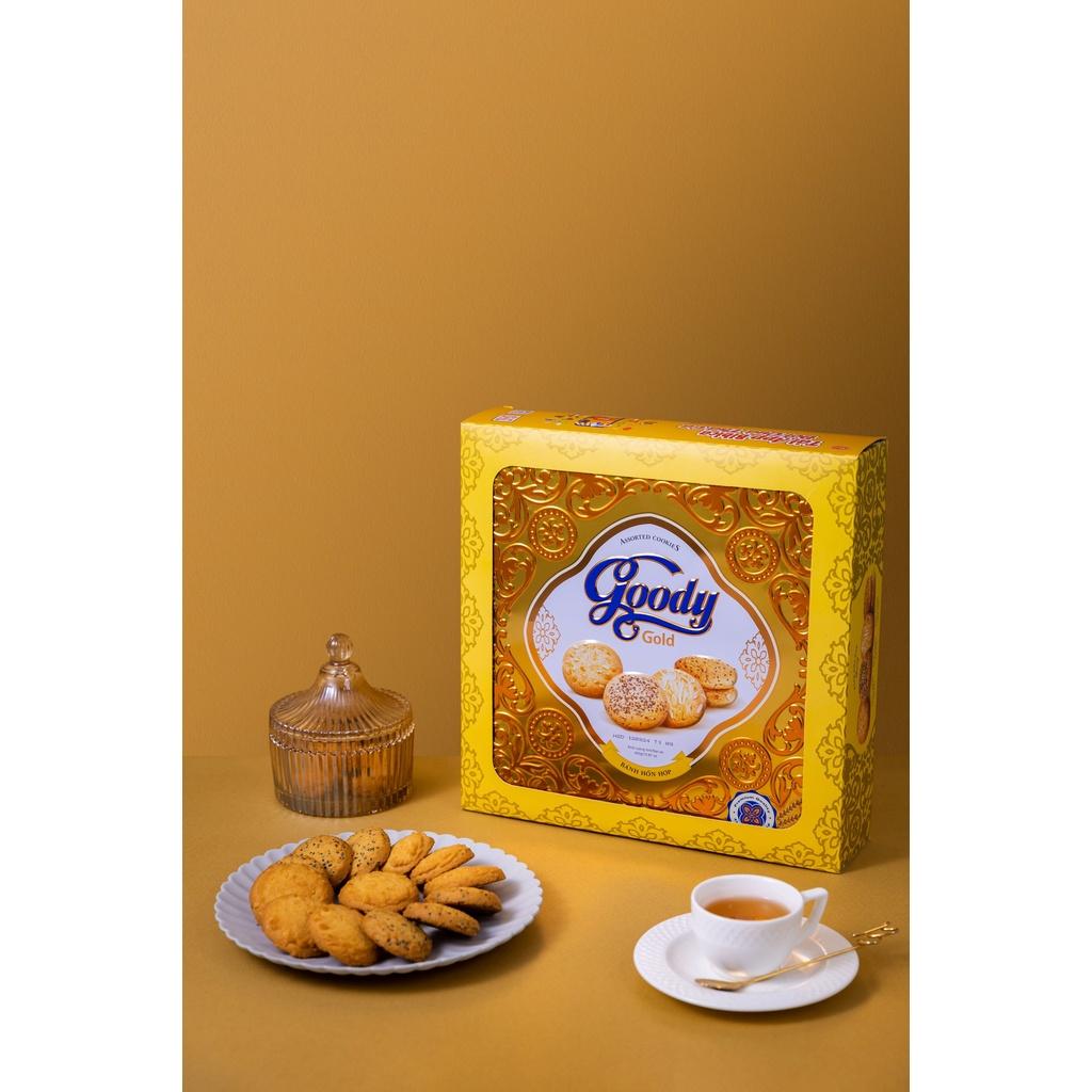 Bánh hỗn hợp hộp thiếc Goody Gold 450g/180g - Bibica