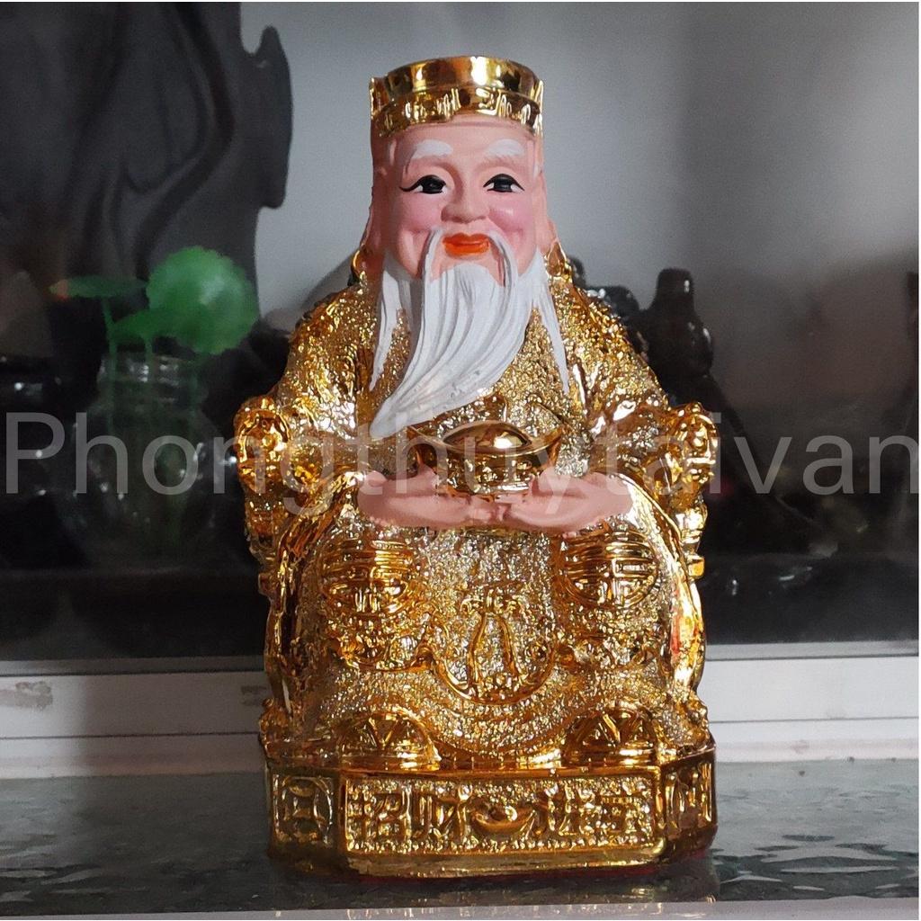 Thần tài,Thổ địa Kim sa cao 15cm,18cm