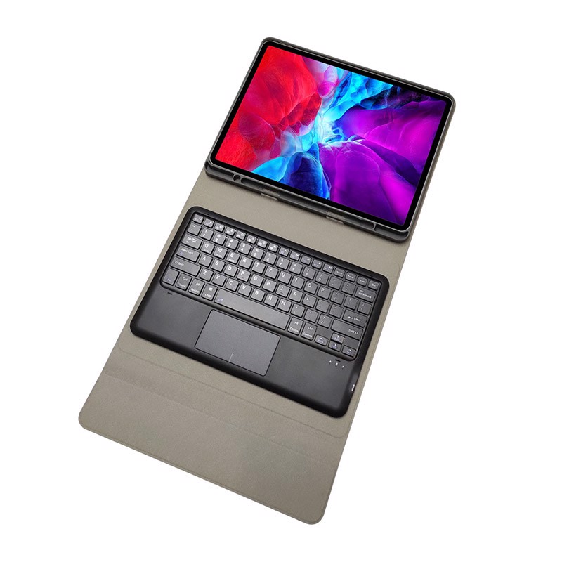 Bàn phím bluetooth kèm bao da tích hợp touchpad cho iPad Pro 12.9 2015/2017 Aturos HK129C (Có khay để bút) - Hàng chính hãng