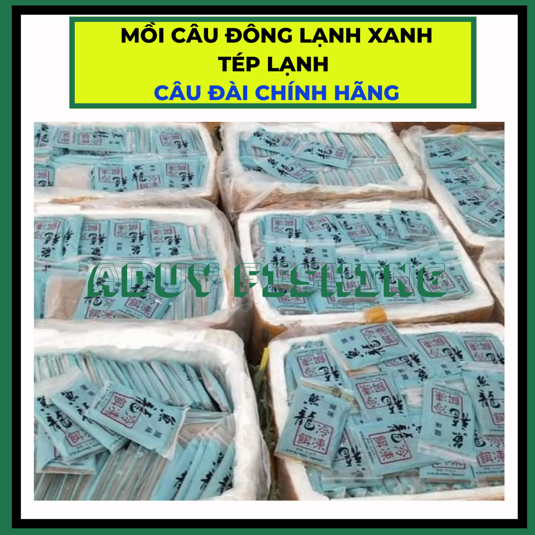 Mồi Câu Đông Lạnh Xanh, Tép Lạnh Câu Cá, Mồi Câu Đài