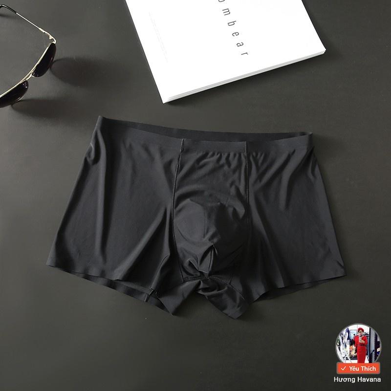 Quần lót nam boxer, quần sịp đùi nam lụa thun lạnh siêu nhẹ bigsize Havana MLQ05