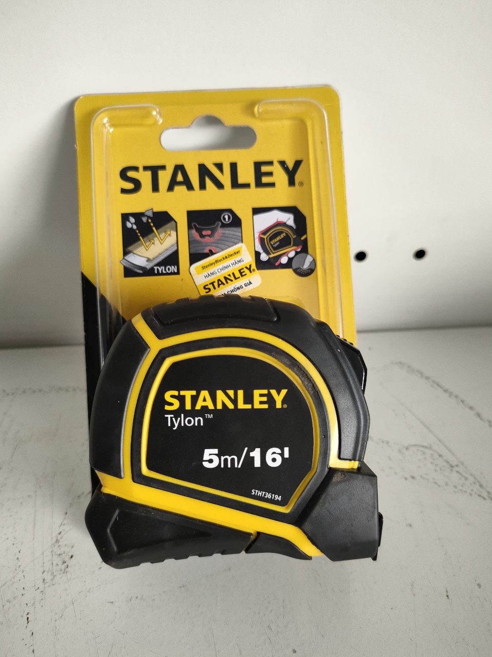 CHÍNH HÃNG - Thước cuộn bằng thép 5m Stanley STHT36194