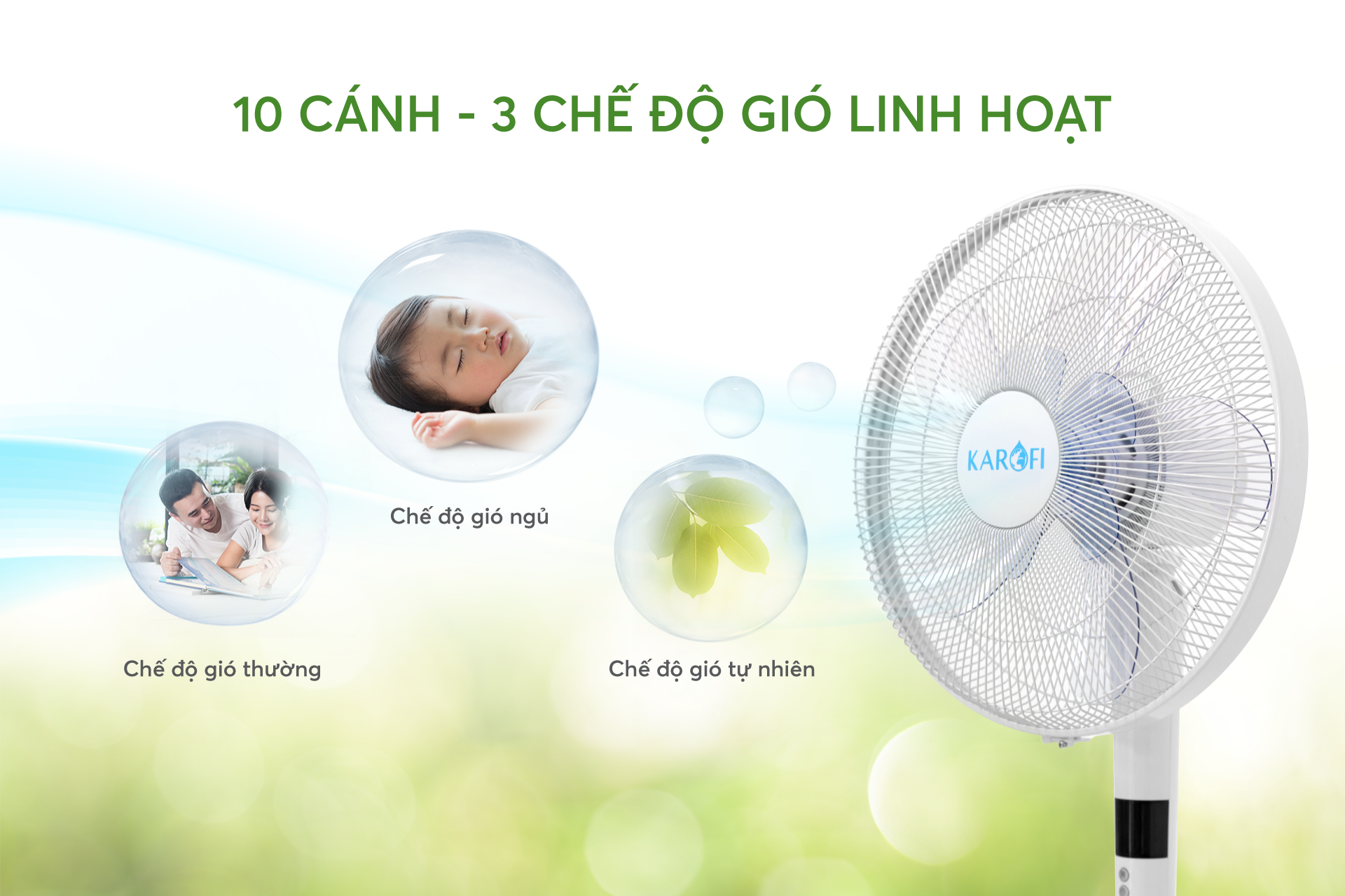 Quạt cây Karofi KF-402AC hàng chính hãng