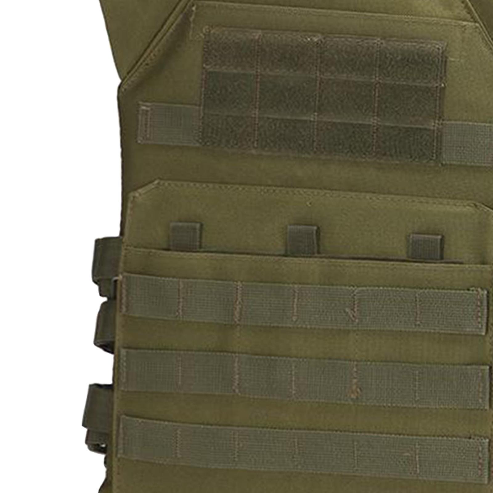 1Pc Mens Gaming Vest Multiple Pouches Training Vest Black