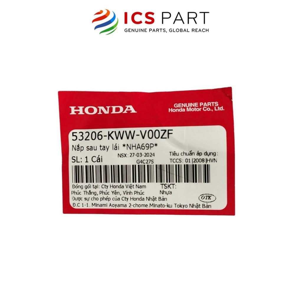 Nắp Sau Tay Lái (Nhựa Gáy) HONDA Wave Rsx 110 2010-2012 Đen Nha69P (53206KWWV00ZF)