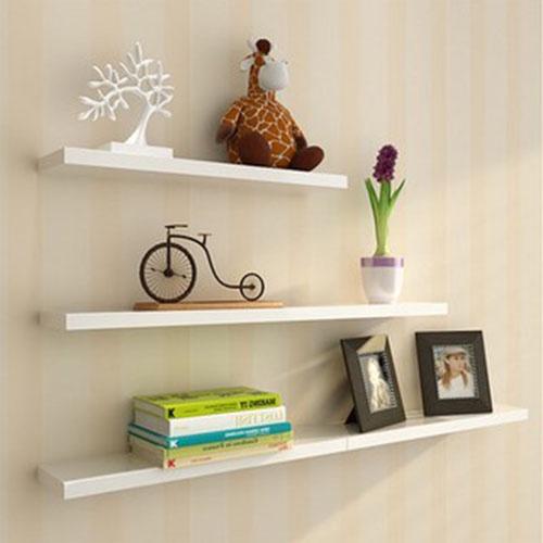 Kệ treo tường Kệ sách gỗ treo tường hàn quốc tự lắp ráp decor phòng gỗ MDF chống ẩm ND002