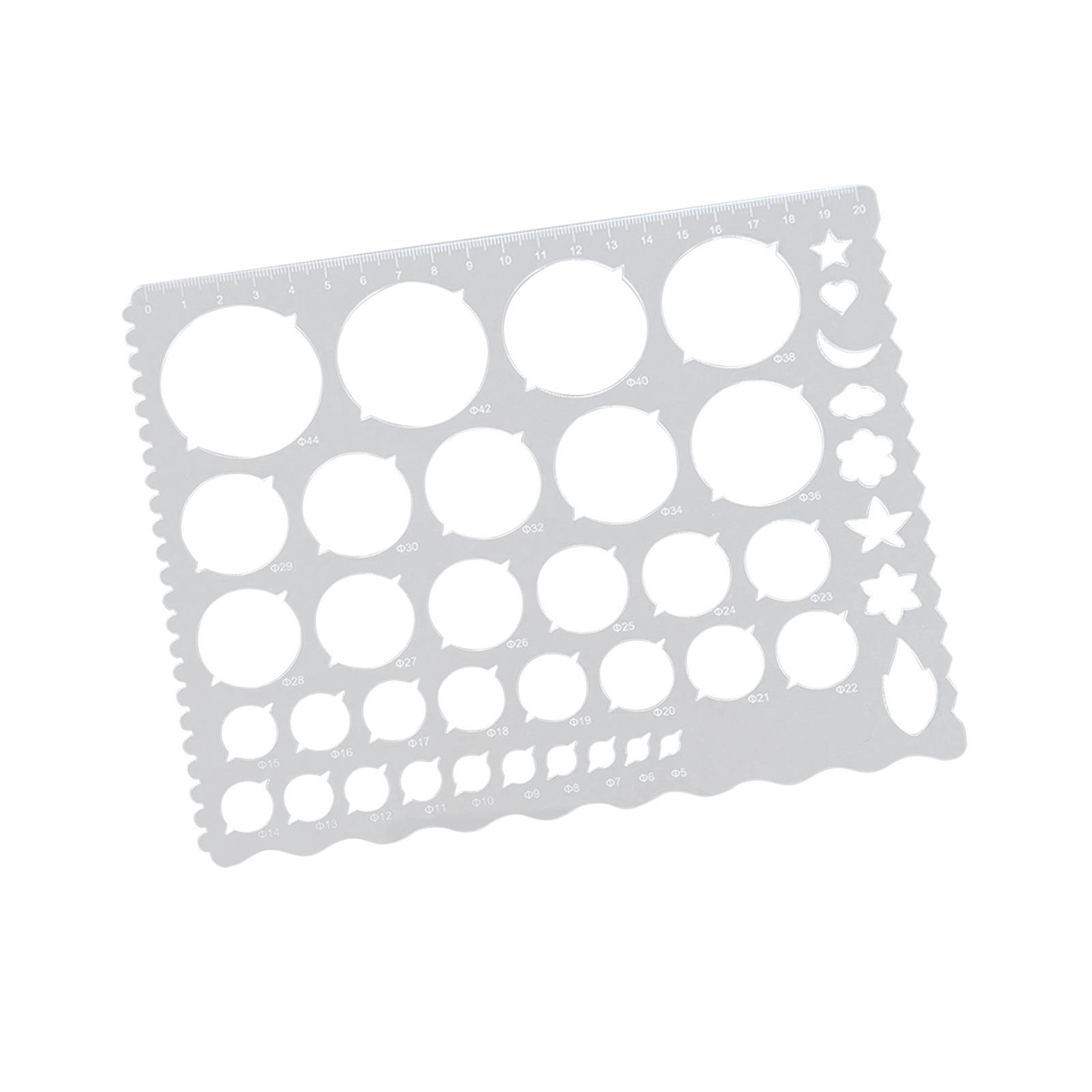 Paper Quilling Tool Stencil Circle Template Acrylic Ruler for Origami Craft