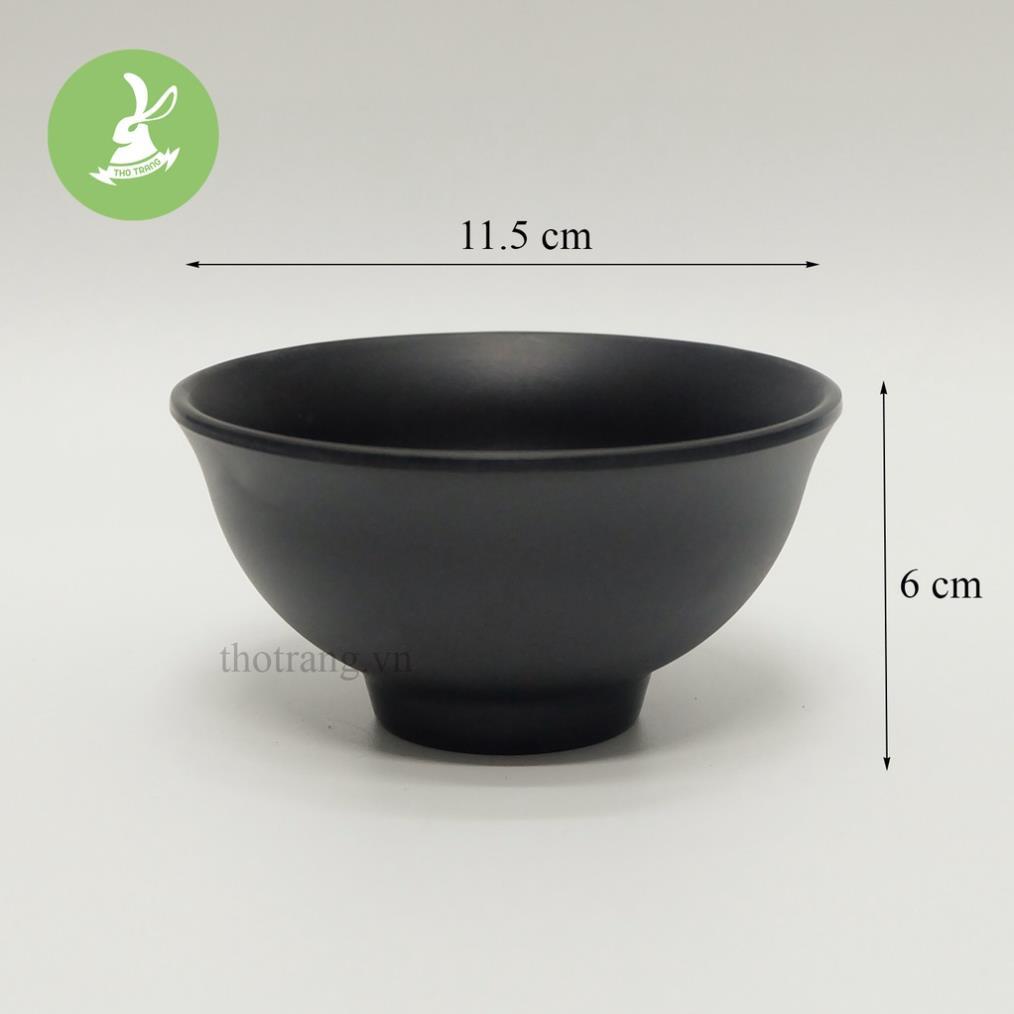 Chén cơm màu đen nhám Superware Thái Lan
