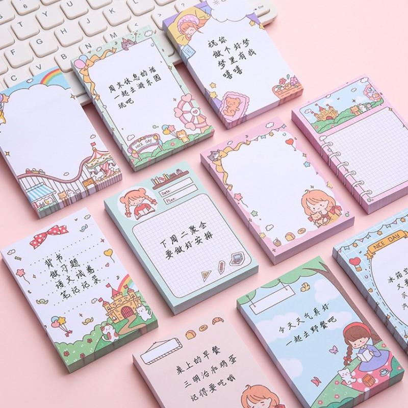 Set 100 Giấy Note, Giấy Ghi Chú, Sticky, Note To Do List Dễ Thương Nhiều Mẫu ST37