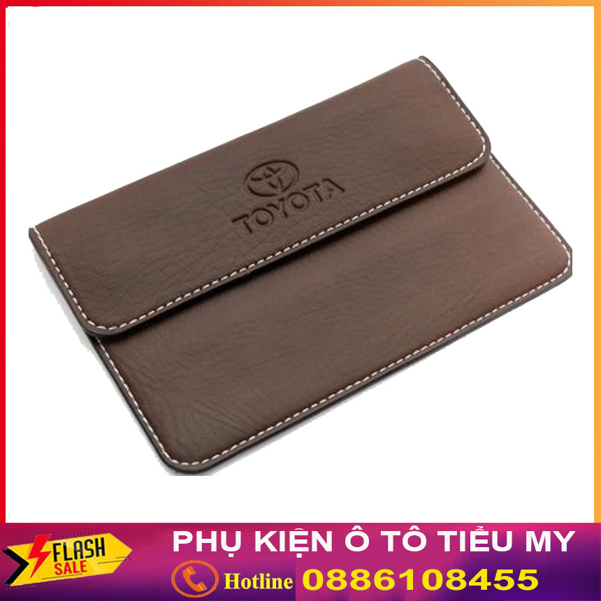 Ví Đựng Giấy Tờ Xe Giấy Đăng Kiểm Ô Tô Da Pu Cao Cấp Logo KIA Đẹp, Thời Trang, Kích Thước Nhỏ Gọn