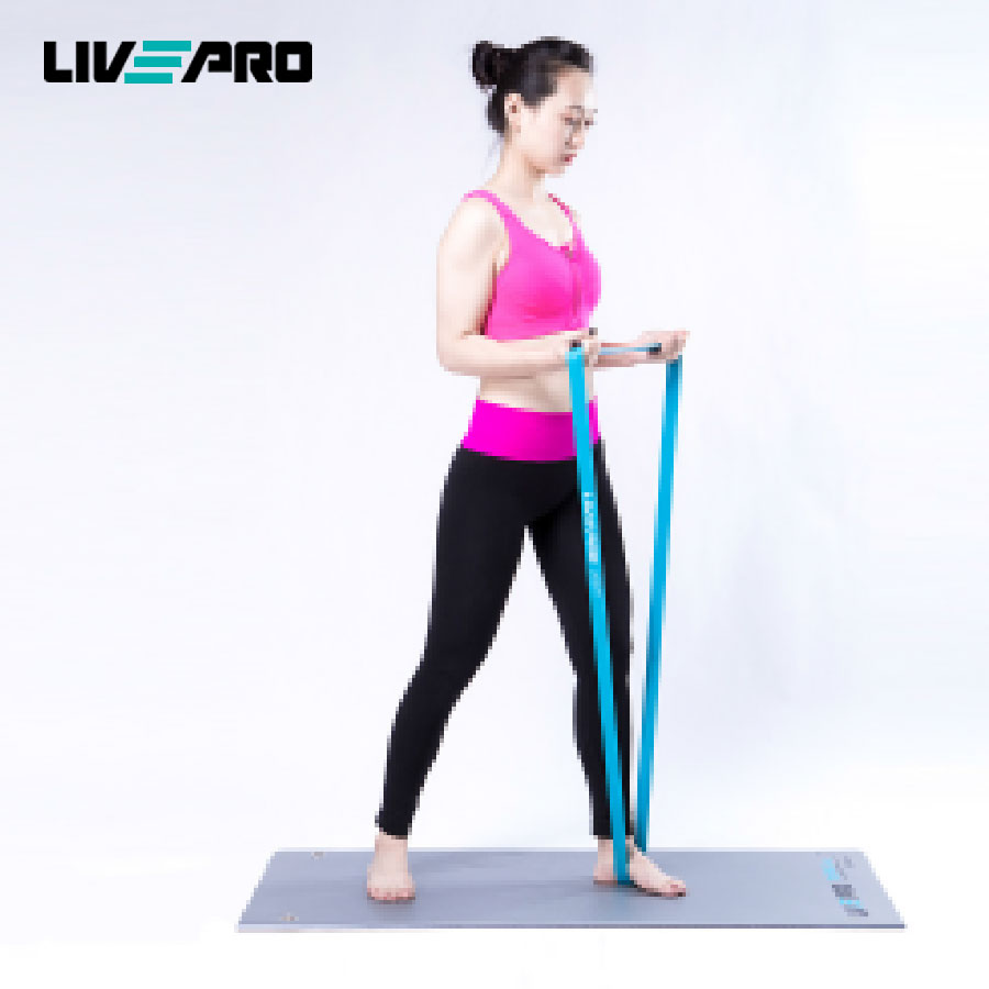 Dây kháng lực, dây đàn hồi tập mông gym yoga cao cấp Livepro Chính Hãng Mã LP8410 POWER BAND