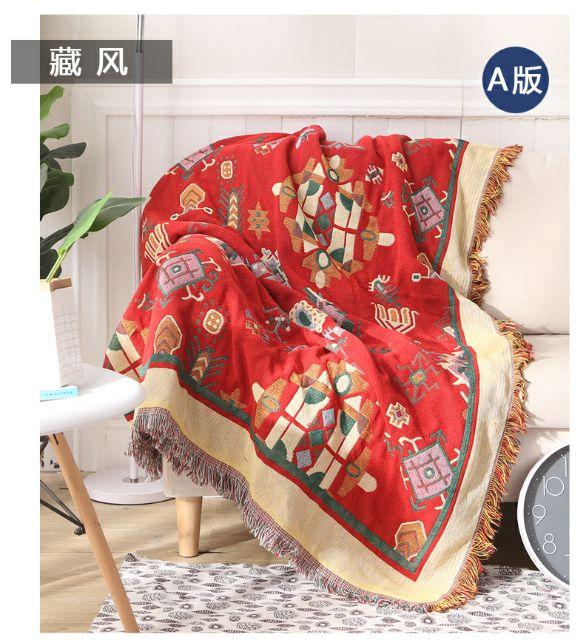 Thảm thổ cẩm , thảm trải sofa ,thảm vitage 2 mặt khác nhau