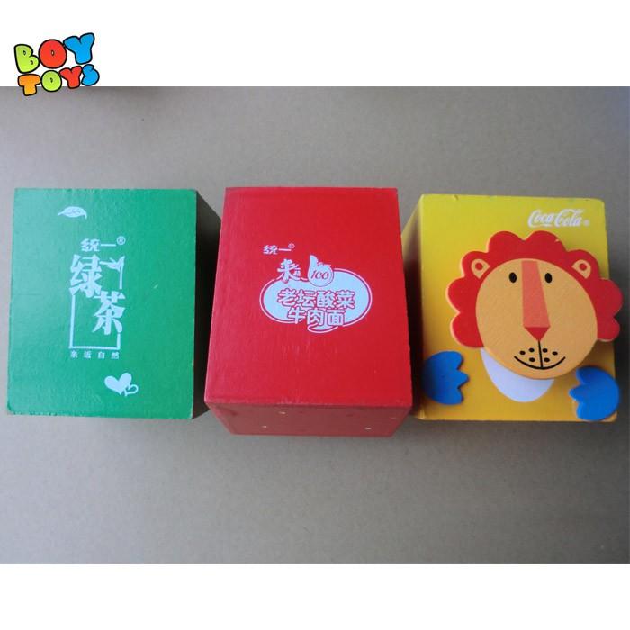 Hộp bút gỗ hình động vật bắt mắt cho bàn học ngăn nắp hơn mỗi ngày cho bé