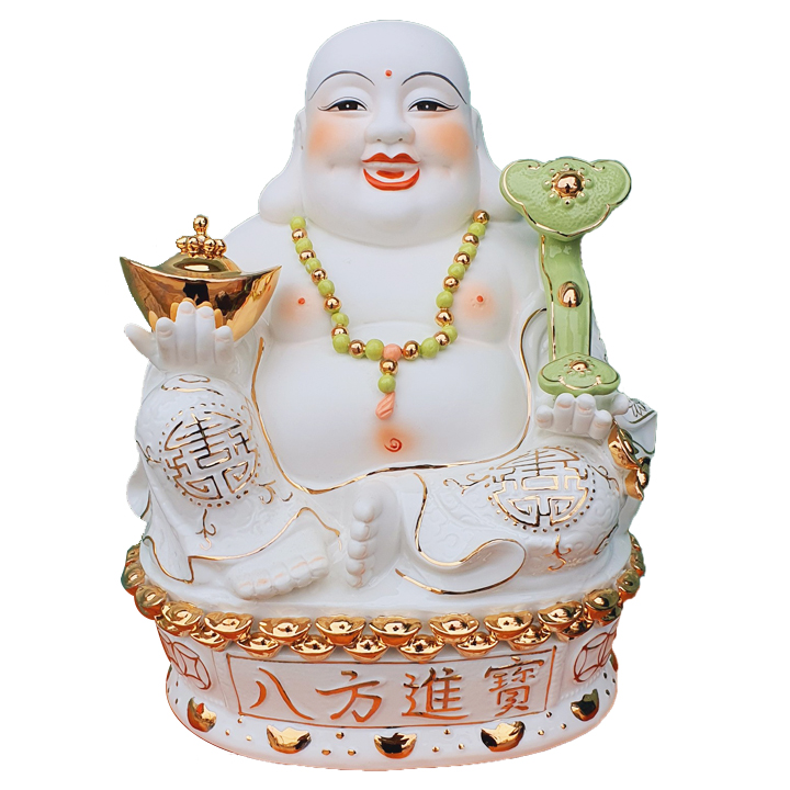 Tượng Phật Di Lặc Sứ Cao 35cm